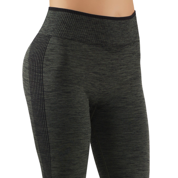 Yoga Power workout Leggings Capri Two Tone - Picture 4 of 4